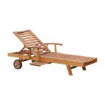 Solid Teak Sun Lounger LOU - 04