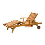 Teak Patio Chaise Lounge LOU - 06