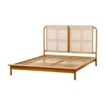 Teak Wood and Rattan Bed Frame TBF – 01 - Image 3