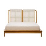 Teak Wood and Rattan Bed Frame TBF – 01 - Image 2