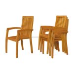Teak Wood Outdoor Stacking Chair STC - 05